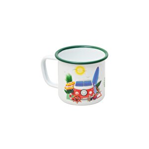 Campout Emaye Kupa Karavan+gri Kurt Set