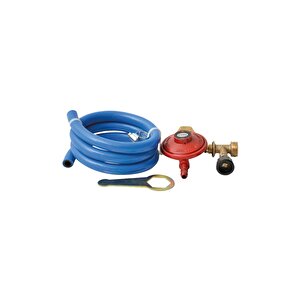 Tekli Portatif Ocak Kırmızı+hortum Dedantör Set
