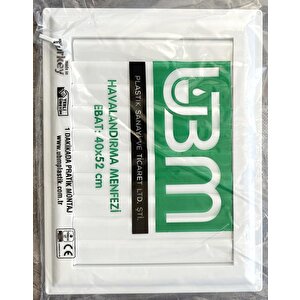 Ubm 40x52 Banyo Wc Havalandırma Menfezi Yapışkanlı (cam Menfez Hediyeli)