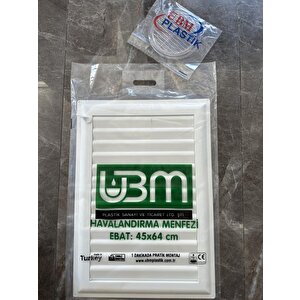 Ubm 40x52 Banyo Wc Havalandırma Menfezi Yapışkanlı (cam Menfez Hediyeli)
