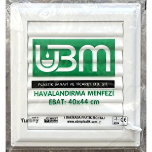 Ubm 40x44 Banyo Wc Havalandırma Menfezi Yapışkanlı (cam Menfez Hediyeli)