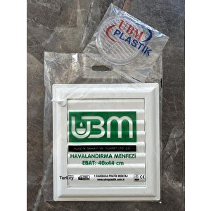 Ubm 40x44 Banyo Wc Havalandırma Menfezi Yapışkanlı (cam Menfez Hediyeli)