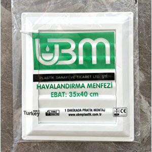 Ubm 35x40 Banyo Wc Havalandırma Menfezi Yapışkanlı (cam Menfez Hediyeli)