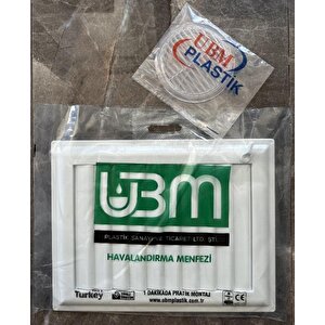 Ubm 45x48 Banyo Wc Havalandırma Menfezi Yapışkanlı (cam Menfez Hediyeli)