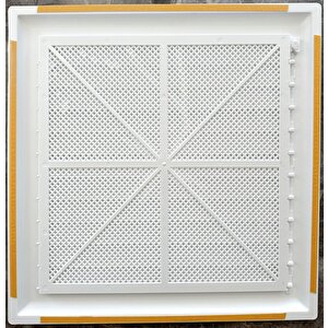 Ubm 55x56 Banyo Wc Havalandırma Menfezi Yapışkanlı  (cam Menfez Hediyeli)