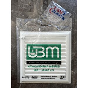 Ubm 55x56 Banyo Wc Havalandırma Menfezi Yapışkanlı  (cam Menfez Hediyeli)