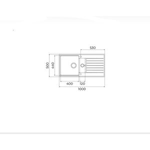 TEKA  CLİFF 60 B-TQ BEYAZ GRANİT EVİYE