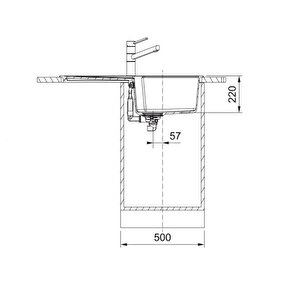 FRANKE  URBAN UBG 611-86 SLATE GREY GRANİT EVİYE