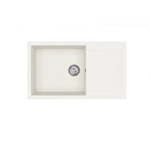 TEKA  CLİVO 60 B-TQ BEYAZ GRANİT EVİYE