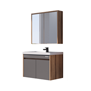 Shower Cool 80 Hazar Antrasit-gri Banyo Dolabı