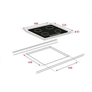 It 6315 İndüksi̇yonlu Ocak