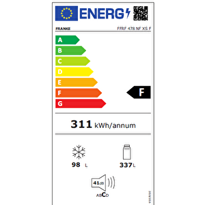 Ffrf 478 Nf Xs A+ Inox Paslanmaz Çelik Solo No Frost Buzdolabı - 118.0544.351