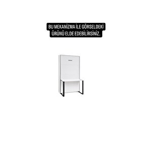 Akıllı Mobilya Ahşap Kasalı Duvar Yatağı Mekanizması Masalı (kendi Duvar Yatağını Yap) 160x200 cm