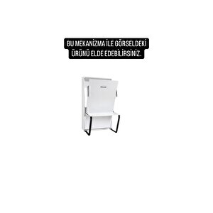 Akıllı Mobilya Ahşap Kasalı Duvar Yatağı Mekanizması Masalı (kendi Duvar Yatağını Yap) 90x190 cm