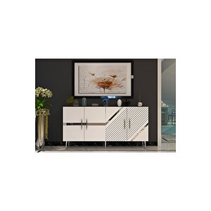 Fuga (kb150) Konsol - Beyaz Gümüş Beyaz-Gümüş