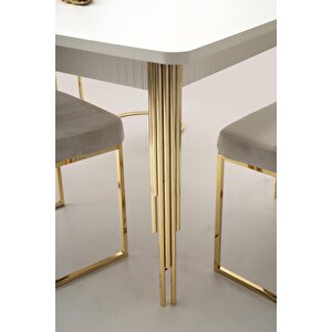 Amazon Mdf Yemek Masası + 4 Sandalye  | Ücretsiz Teslimat Ve Kurulum