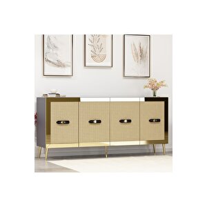 Dark (kb150) Konsol - Antrasi̇t Hazeran Altin Antrasit Gold