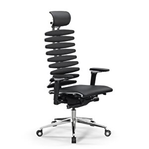 Equalizer Ergonomik Deri Yönetici Koltuğu / Ofis Sandalyesi - 55.f.28.13a Siyah