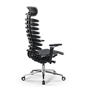 Equalizer Ergonomik Deri Yönetici Koltuğu / Ofis Sandalyesi - 55.f.28.13a Siyah