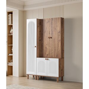 Bohem Çiğdem 3 Lü Portmanto Ayakkabılık 120x38x200