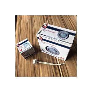 1 Takım Spot Lamba Ve Kaide Horoz 220x50 50 Watt Çanak Ampul Ampül Mr 16 Duylu