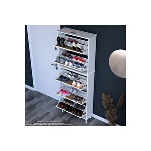 Varbi Umay' 2 Li Antre Hol 72 X193x 25, 5 Cm’ Lik 5 Düşer Kapak 10 Raflı Ayakkabılık