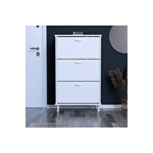 Varbi̇ Antre Hol 52 X 119 X 25,5 Cm’lik 2 Düşer Kapak 4 Göz Bölmeli Ayakkabılık