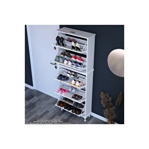 Varbi Umay' 2 Li Antre Hol 72 X193x 25, 5 Cm’ Lik 5 Düşer Kapak 10 Göz Raflı Ayakkabılık