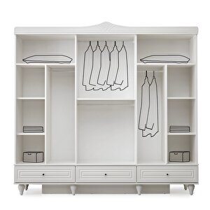 İzmi̇r Mdf 6 Kapili Dolap