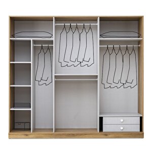 Rodos Mdf 6 Kapili Dolap