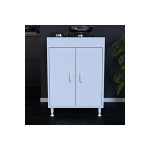 Elit 59,6 X 85 X 56 Cm Gömme Ankastre Ocak Ve Çift Raflı Mutfak Dolabı