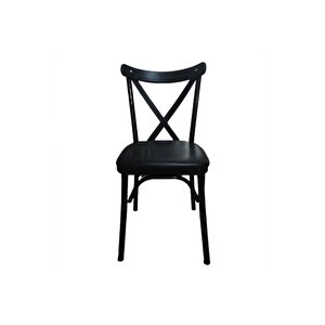 2'li Sungur Metal Siyah Tonet Sandalye