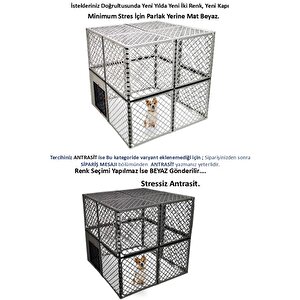 1,2m X 1,2m X 1,2m Alt Açık, Üst Kapalı Köpek, Tavşan, Kedi Kafesi