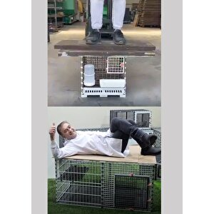60cm X 180cm Yükseklik 60cm Üstü Kapanabilir Köpek Kafesi, Kedi, Tavşan, Çit, Kafes