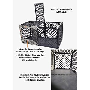 60cm X 120cm Yükseklik 60cm Scy Tabanı Dolu-üstü Kapalı, Köpek Kafesi, Kedi Tavşan Çit Ve Kafesi