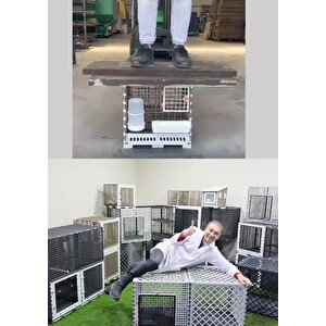 60cm X 120cm Yükseklik 60cm Scy Tabanı Dolu-üstü Kapalı, Köpek Kafesi, Kedi Tavşan Çit Ve Kafesi
