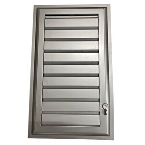 Plastik Menfez 25x45 Gümüş Banyo Wc Havalandırma