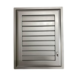 Plastik Menfez 40x50 Gümüş Banyo Wc Havalandırma