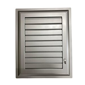 Plastik Menfez 40x50 Gümüş Banyo Wc Havalandırma