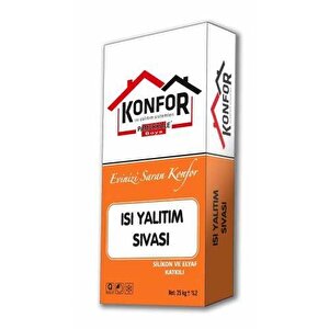 Konfor Isı Yalıtım Sıvası 25 Kg Gri