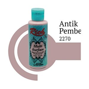 Rich Multi Surface 2270 Antik Pembe Akrilik Boya 120 Cc