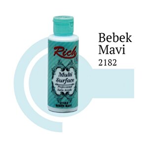 Rich Multi Surface 2182 Bebek Mavi Akrilik Boya 120 Cc