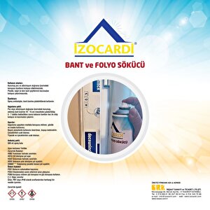 İzocardi Etiket Folyo Ve Bant Sökücü Sprey 500 Ml
