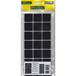 Pacific 6030 Bl Yapışkanlı Keçe 30 Mm X 30 Mm Siyah