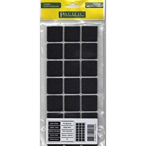 Pacific 6030 Bl Yapışkanlı Keçe 30 Mm X 30 Mm Siyah