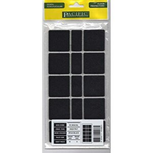 Pacific 6040 Bl Yapışkanlı Keçe  40 Mm X 40 Mm Siyah