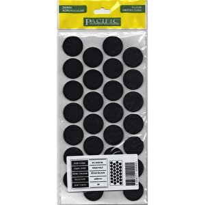 Pacific 6128 Bl Yapışkanlı Keçe 28 Mm Siyah