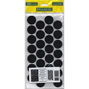 Pacific 6128 Bl Yapışkanlı Keçe 28 Mm Siyah