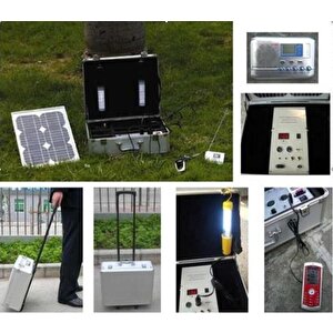 Green Solar 10w Çantalı Güneş Aydınlatma Seti