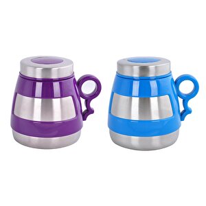 Andoutdoor And431 İçi Dışı Çelik Plastik Desenli Kupa Mug-std